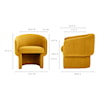 Moe's Home Collection Franco Franco Chair Mustard