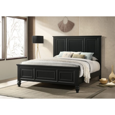 Wood Queen Panel Bed