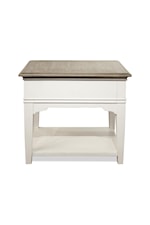 Riverside Furniture Myra Transitional Leg Side Table