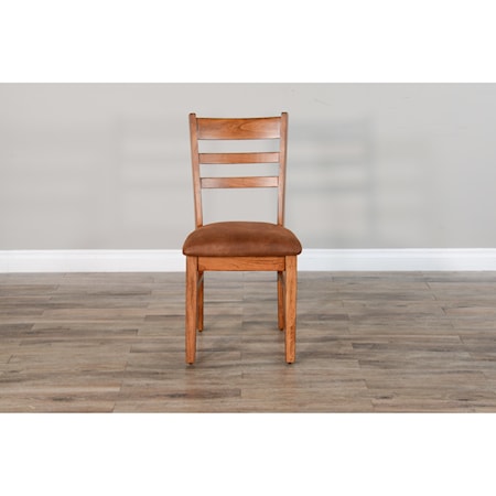 Ladderback Chair with Cushion Seat