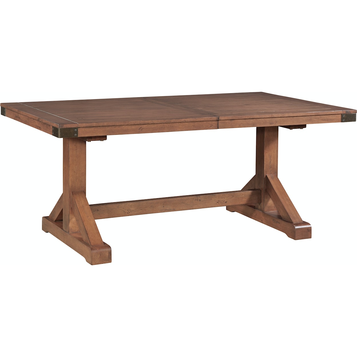 John Thomas Farmhouse Chic Farmhouse Table Top with Trestle Base