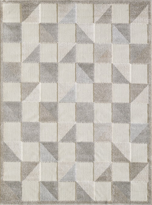 3'3" x 4'11" Grey Rectangle Rug