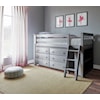 Jackpot Kids Loft Beds Windsor Youth Low Loft Bed In Gray