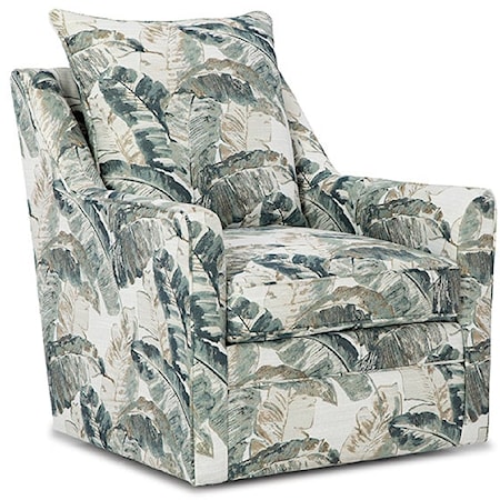 Pillow-Back Swivel Chair