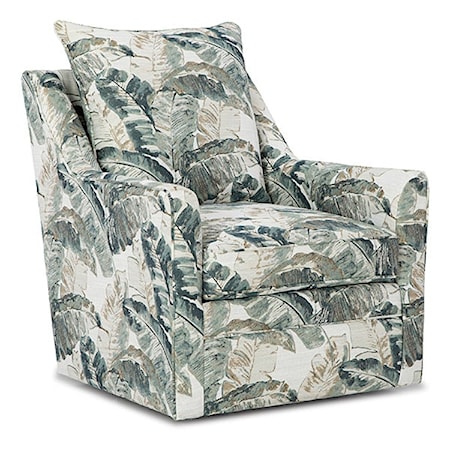 Pillow-Back Swivel Chair