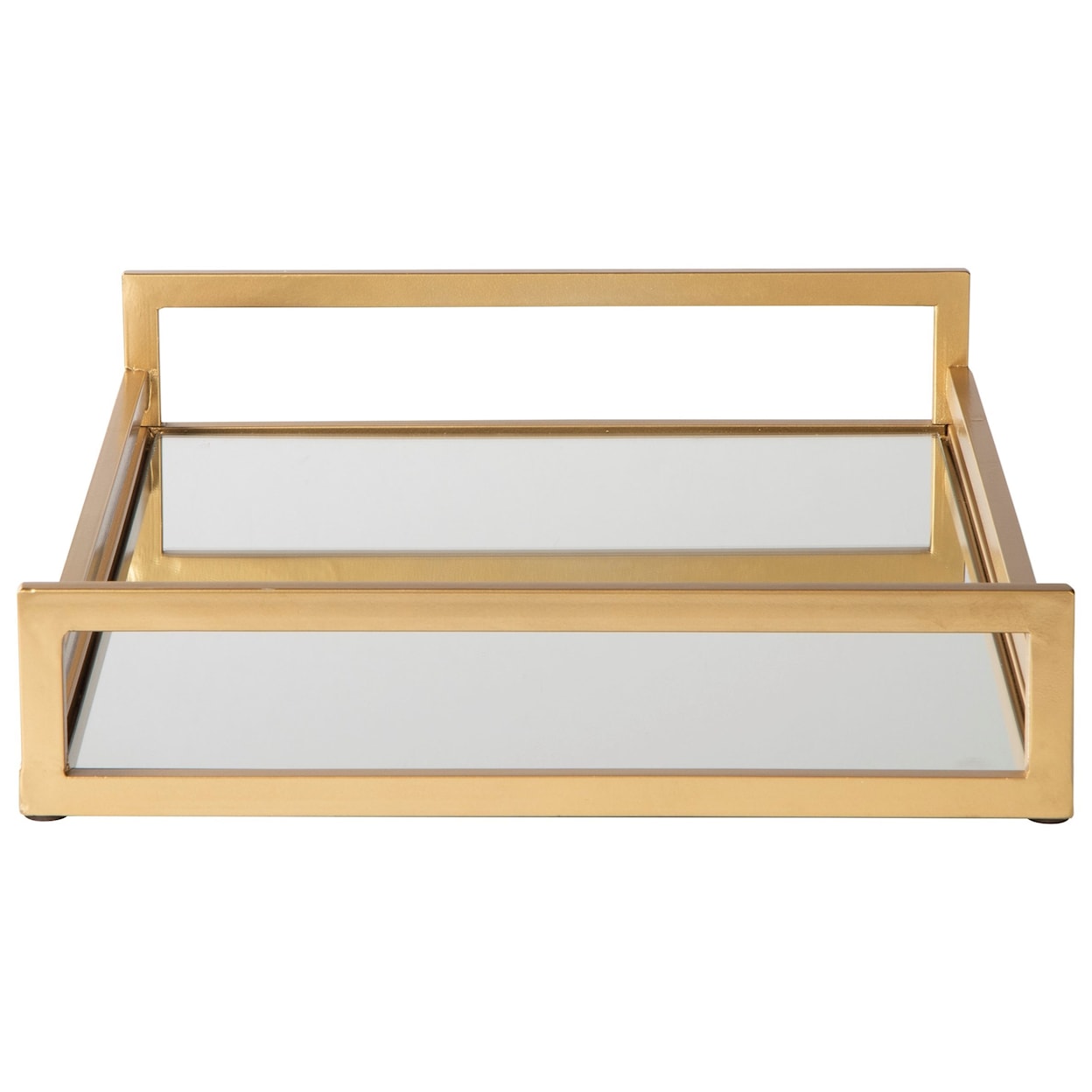 Signature Design by Ashley Accents Derex Gold Finish Tray