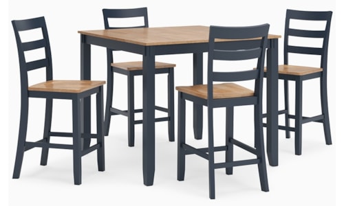 5-Piece Casual Counter Height Dining Set