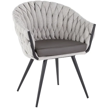 Upholstered Barrel Accent Chair