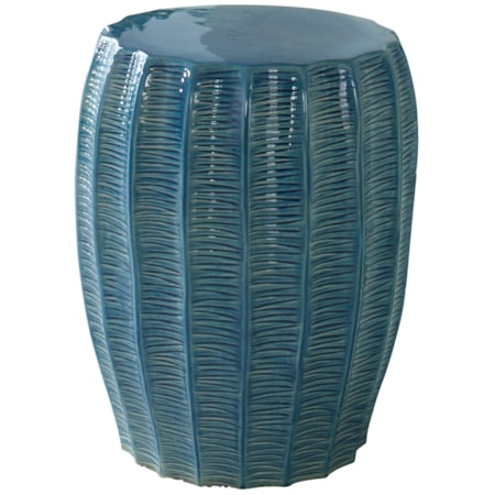 Harbor Aque Blue Garden Stool