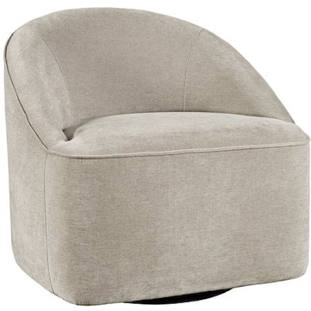 Lulu Contemporary Upholstered Swivel Accent Chair