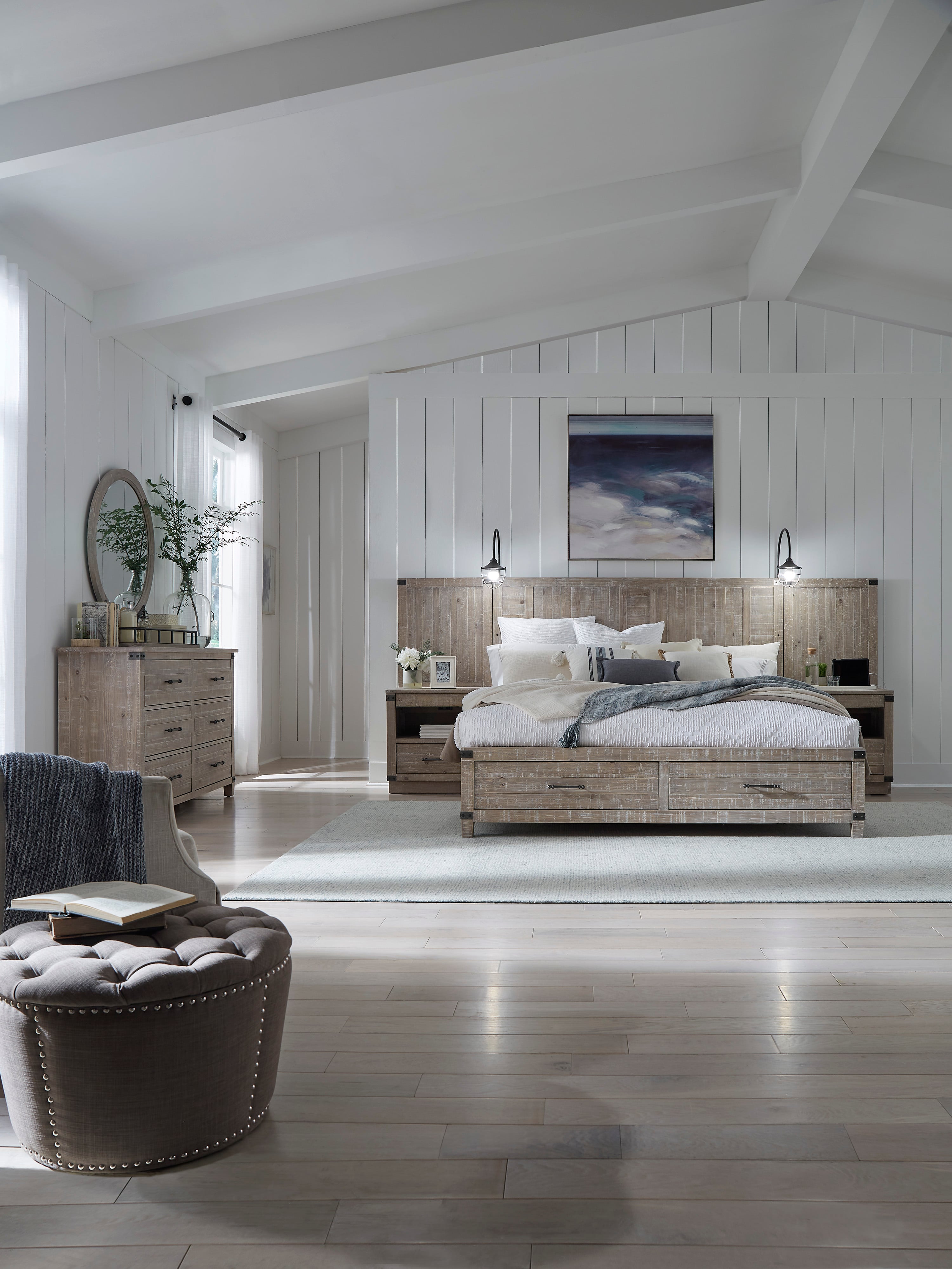 Aspenhome Foundry California King Storage Panel Bed