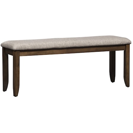 Mission Upholstered Dining Bench with Tapered Legs