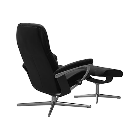 Medium Reclining Chair with Cross Base