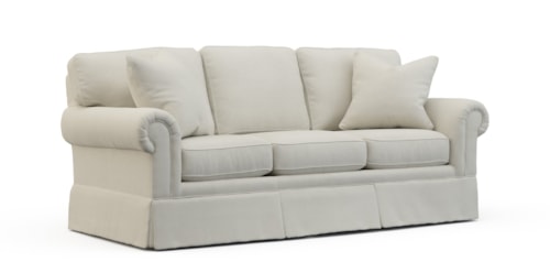 Traditional Sofa Sleeper with Skirted Base