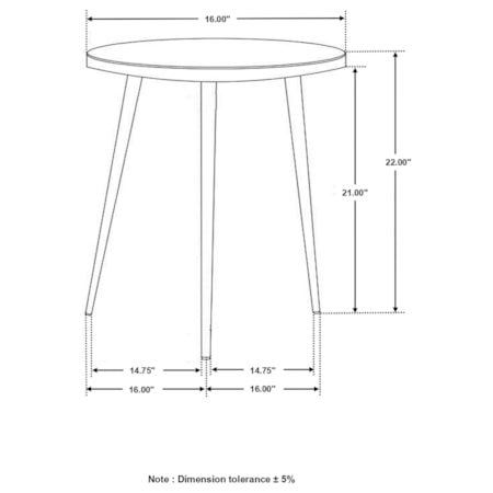 Acheson Marble Top Side Table and