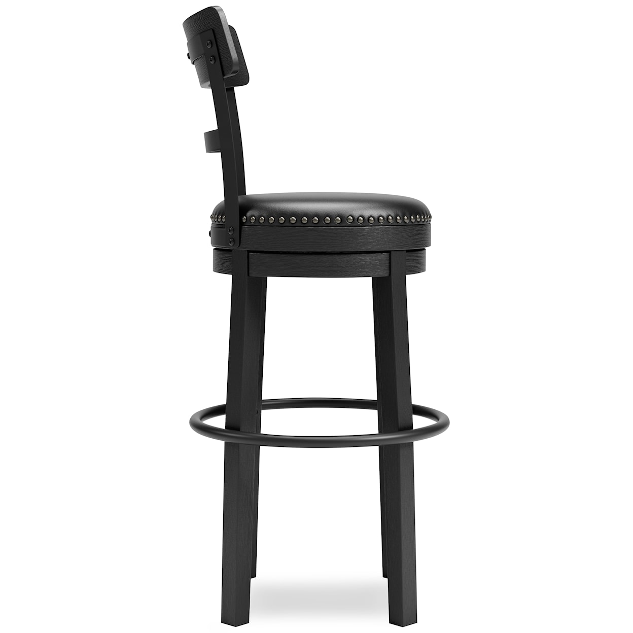 Ashley Signature Design Valebeck Bar Height Upholstered Swivel Bar Stool