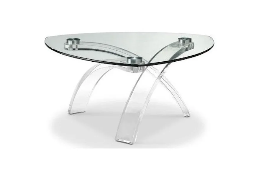 Cassius Occasional Tables Glass Top Cocktail Table by Magnussen Home at Red Knot