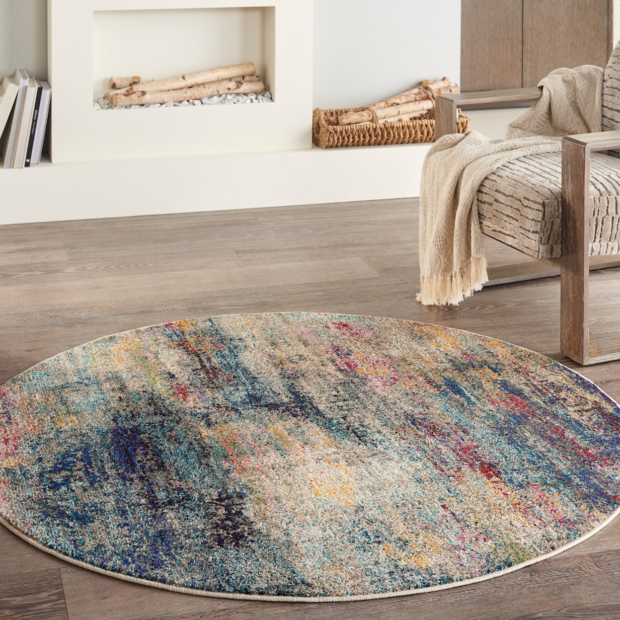 Nourison Celestial 4' Round  Rug