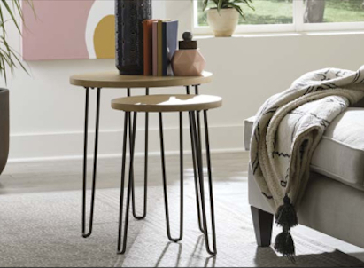 Round Nesting End Tables
