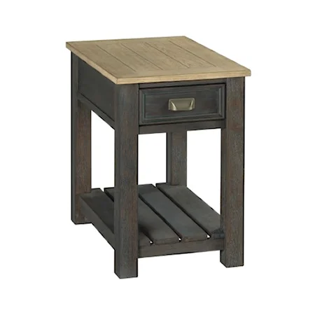 Transitional End Table with Drawer