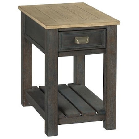 Transitional End Table with Drawer