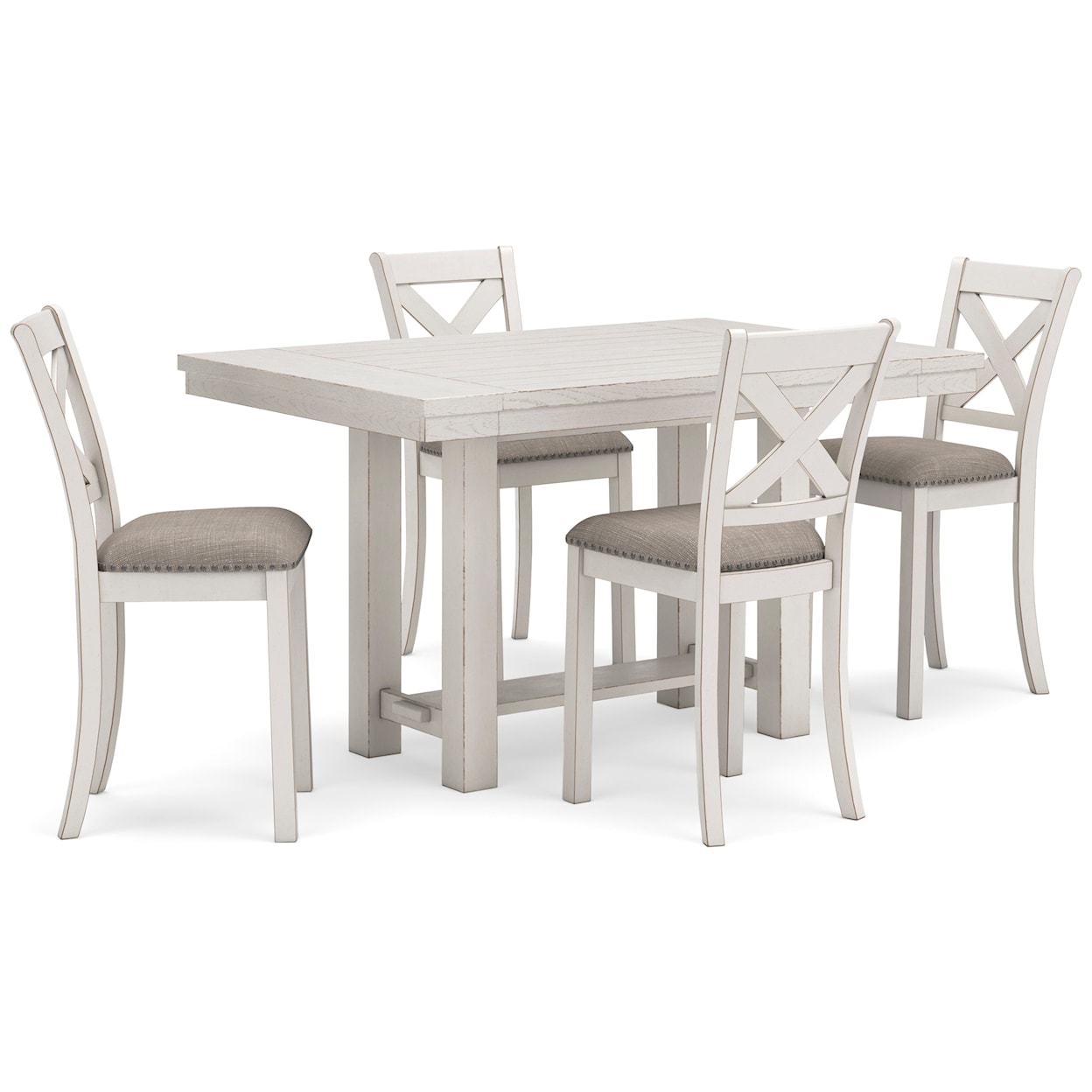 Signature Design by Ashley Robbinsdale Counter Height Dining Table And 4 Barstools
