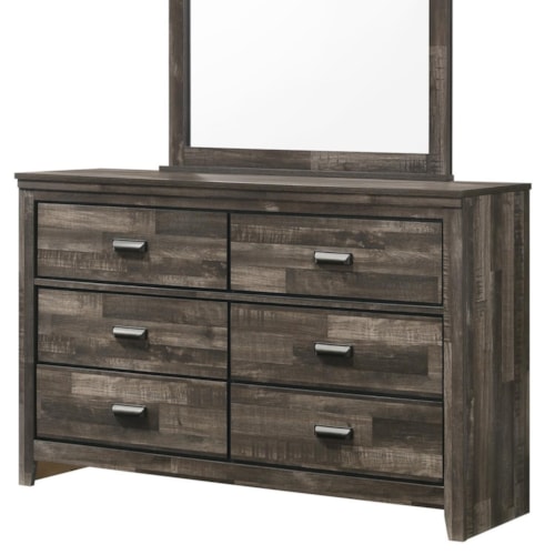 Contemporary 6-Drawer Dresser