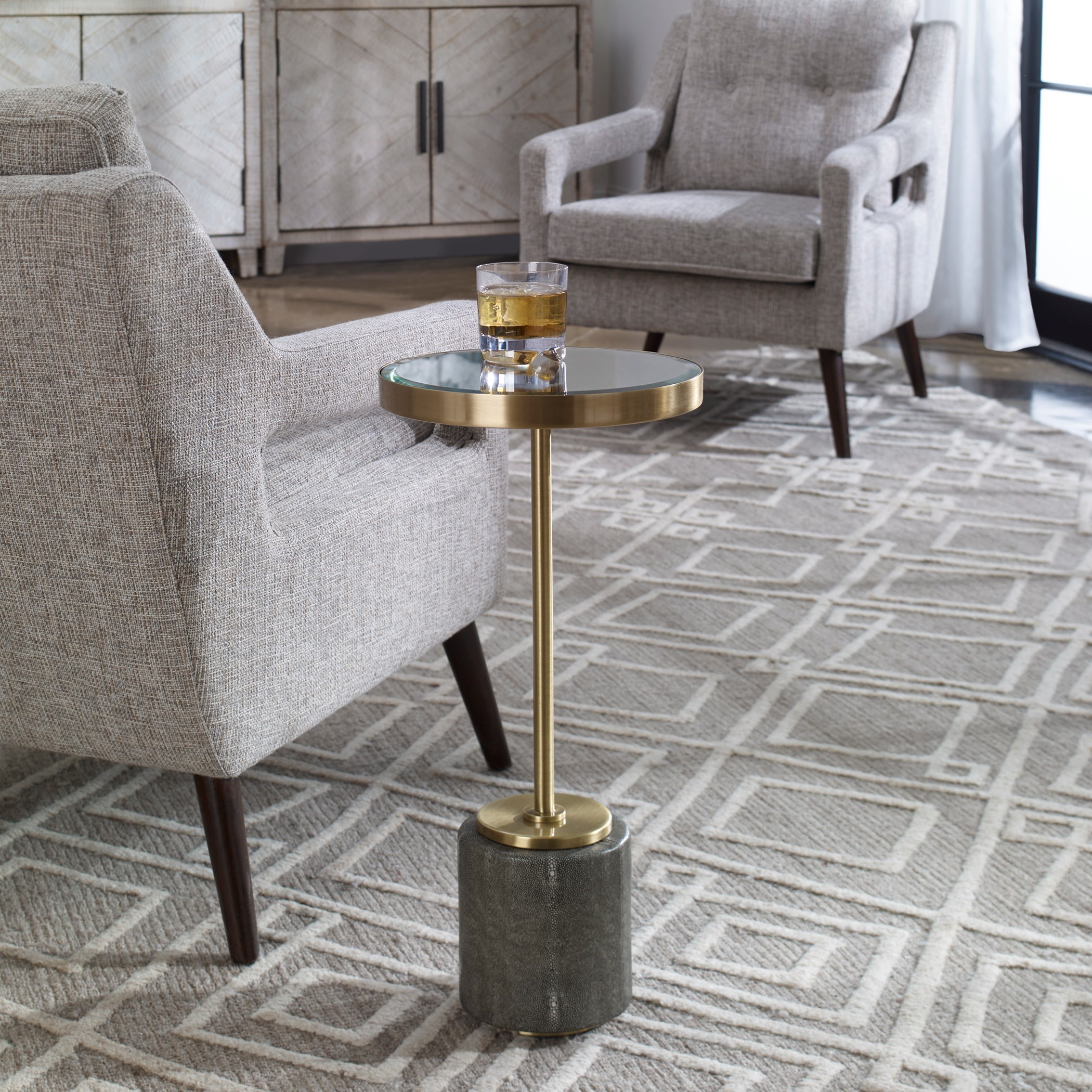 Uttermost Accent Furniture - Occasional Tables Laurier Mirrored Accent Table