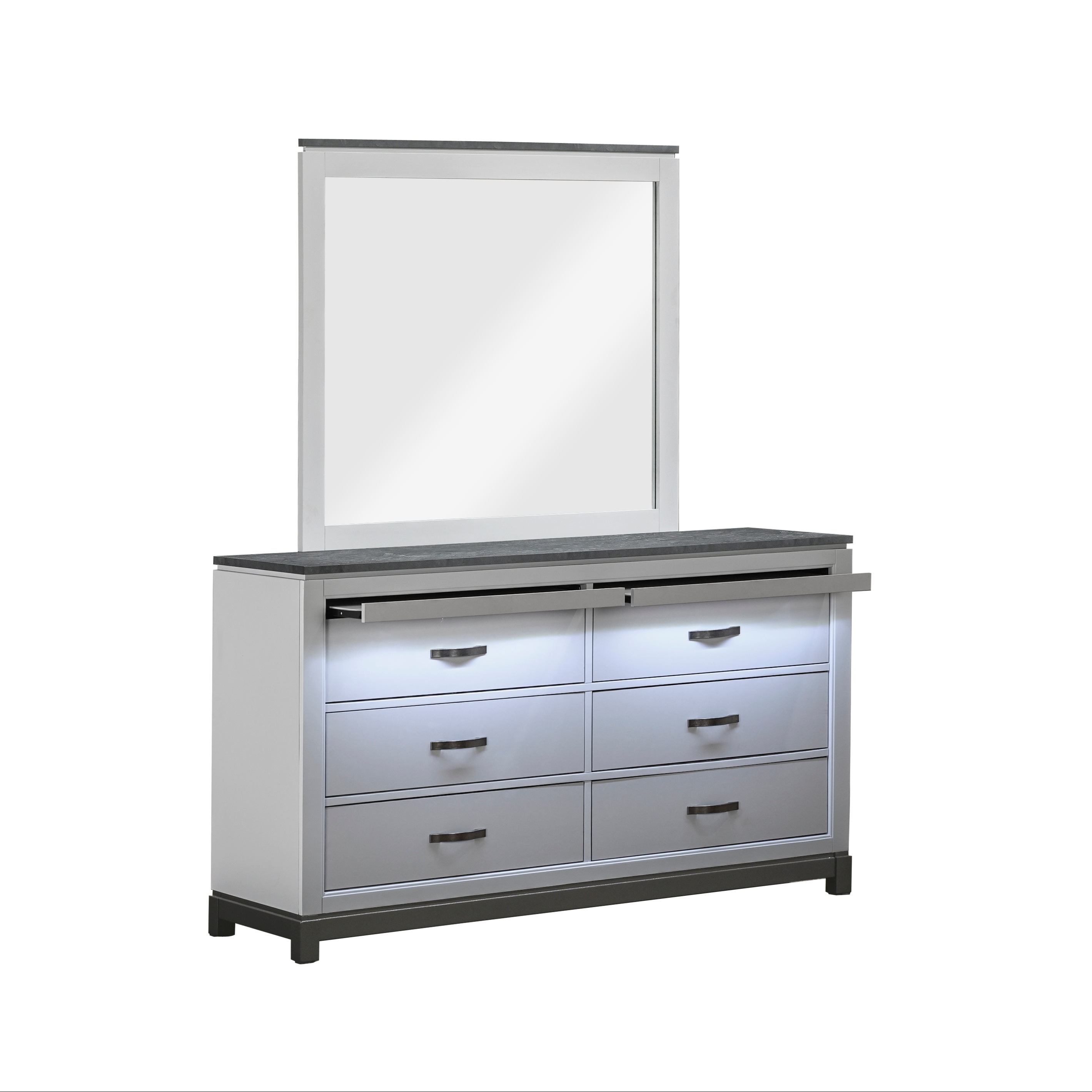 Dresser &amp; Mirror Set