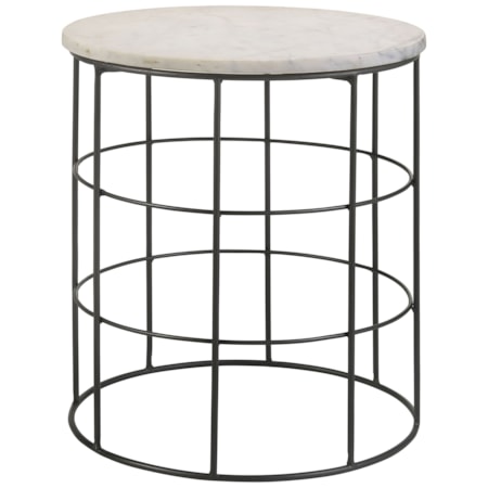 Halona Accent Table w/ Marble Top