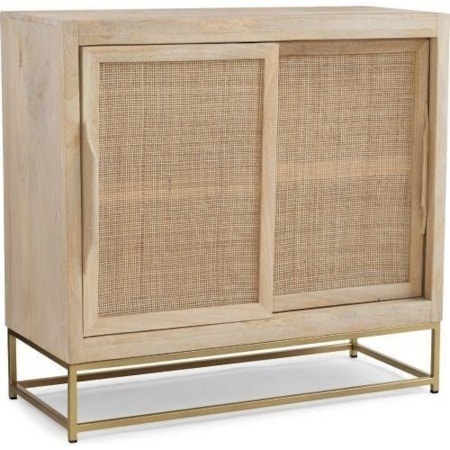 2-Door Rattan Cabinet