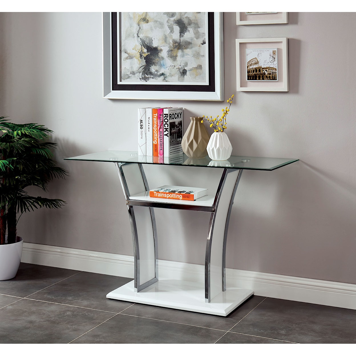 Furniture of America Staten Sofa Table