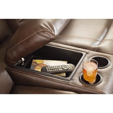 Power Reclining Loveseat with Console