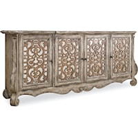 Traditional Four-Door Credenza