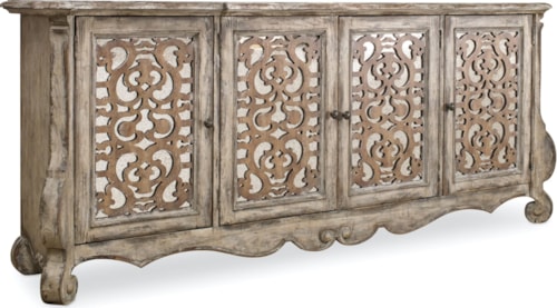 Traditional Four-Door Credenza