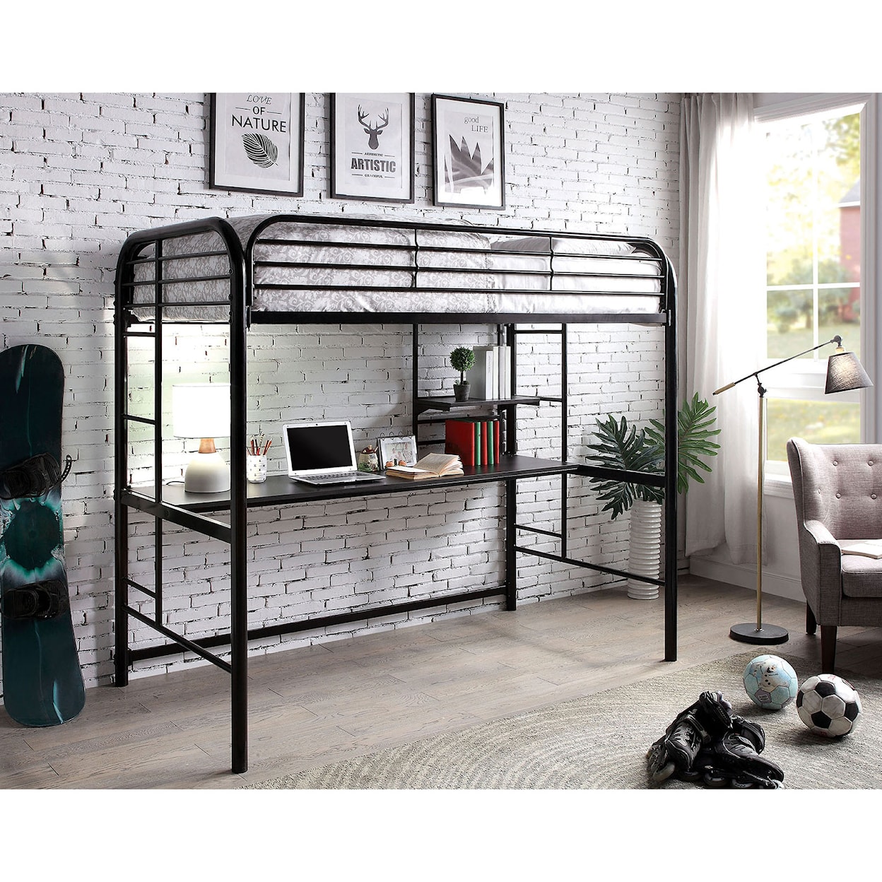 Furniture of America Opal Twin Loft Bed