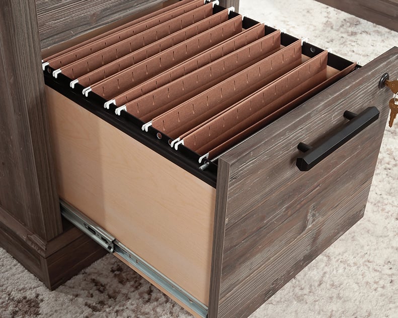 Sauder Aspen Post Aspen Post Double Pedestal Executive Desk