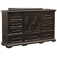 Traditional 9-Drawer Dresser