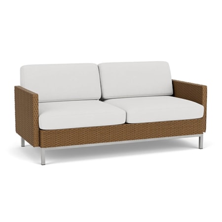 Settee With Loom Arms And Back