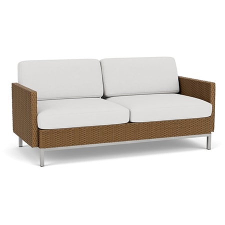 Settee With Loom Arms And Back