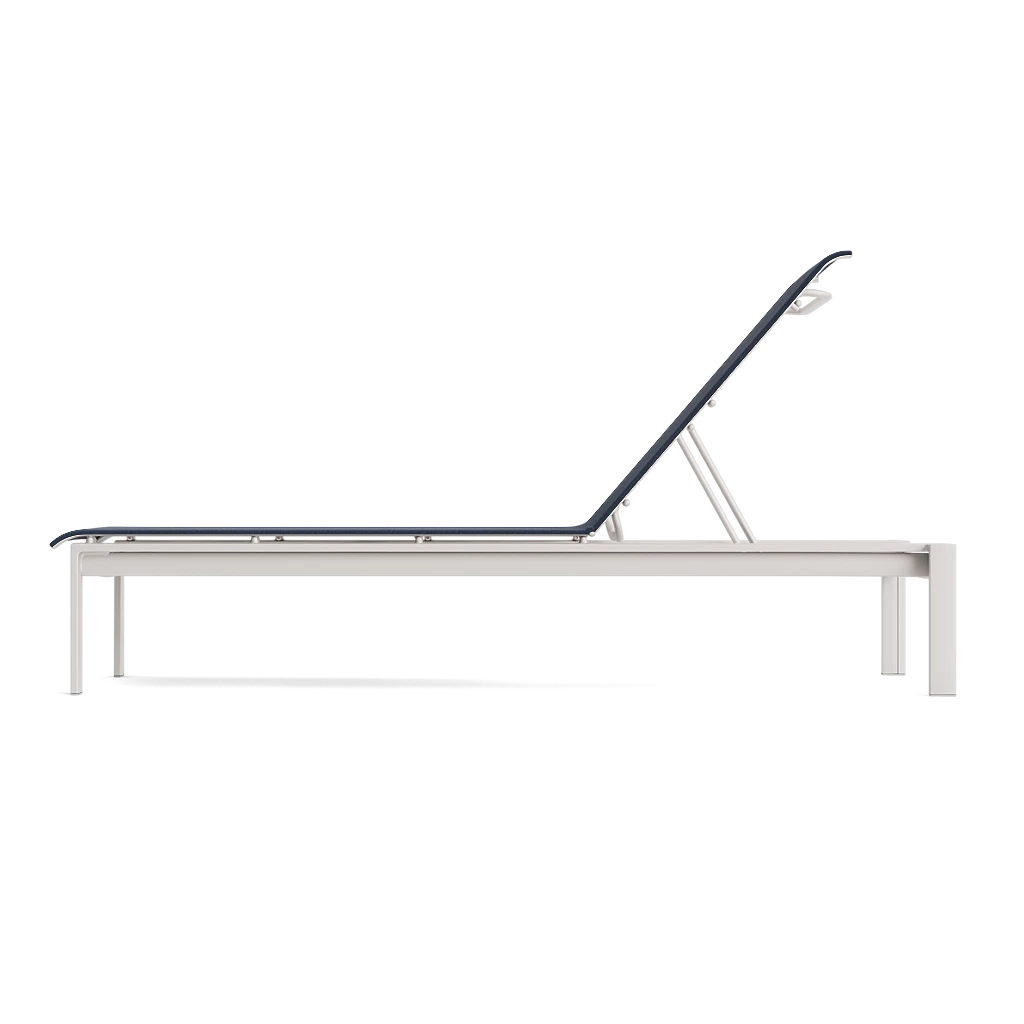 Modern Adj. Stacking Sling Chaise Lounge