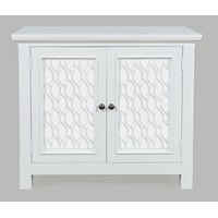 Glam Isabella 38" Mirrored Accent Cabinet