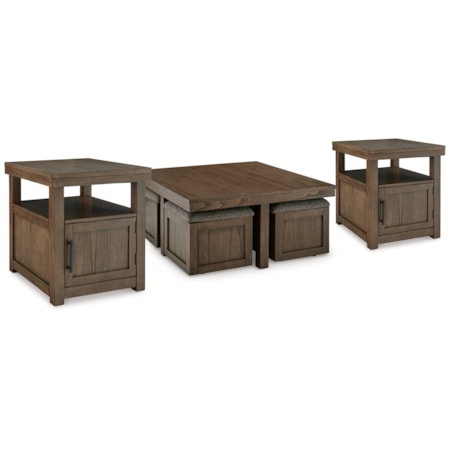 Coffee Table And 2 End Tables