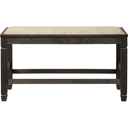 Double Counter Upholstered Bench