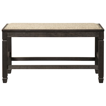 Double Counter Upholstered Bench