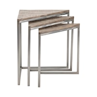 Transitional 3-Piece Nesting Table
