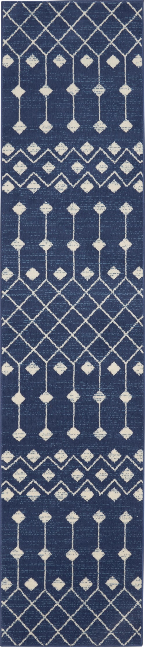 2'3" x 7'6" Navy Runner Rug