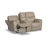 Flexsteel Crew Power Reclining Console Loveseat