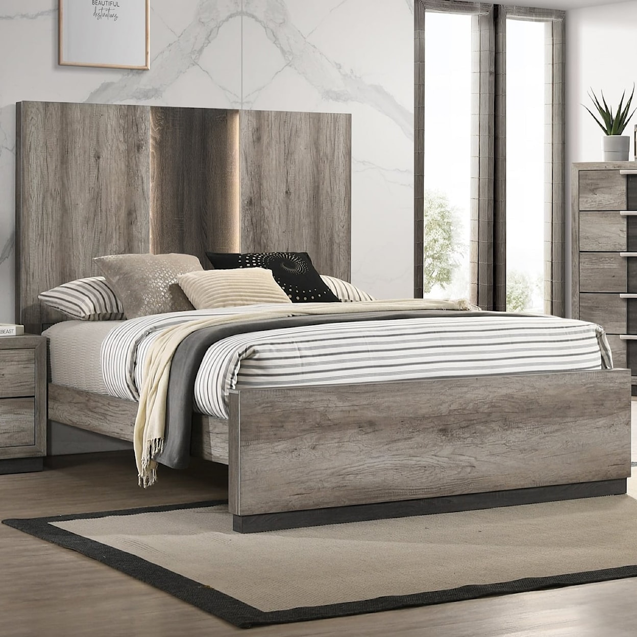 Crown Mark Rangley 5-Piece King Bedroom Set