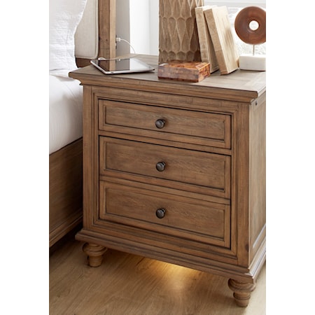 3-Drawer Nightstand